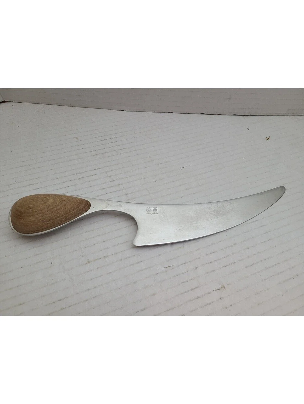 Dansk Vivianna Torun Denmark Vintage Cheese Knife W/ Teak Wooden Inlay MCM